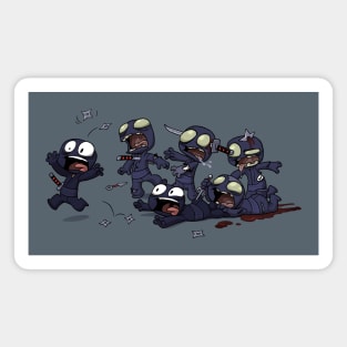 Zombie Ninjas Magnet